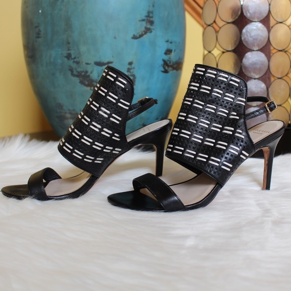Cole Haan Shoes - Cole Haan Grand, black woven leather heels 6